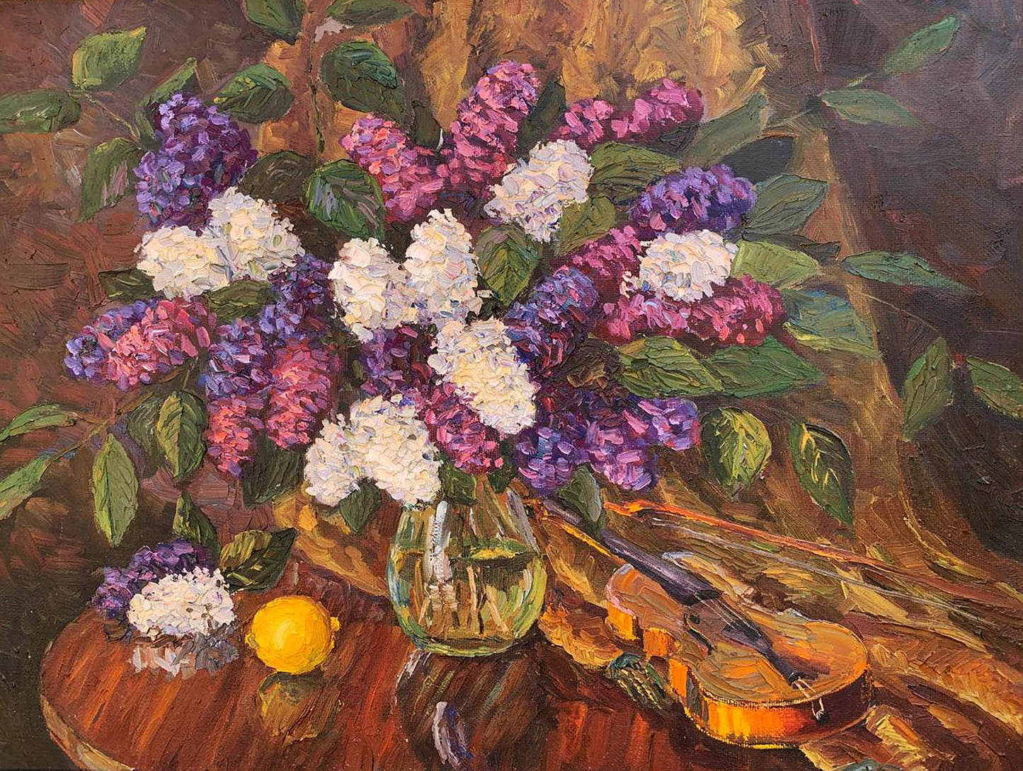 Oil painting Lilac sonnet Sergey Pivtorak