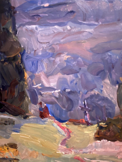 Oil painting Near the sea Leonid Chernov