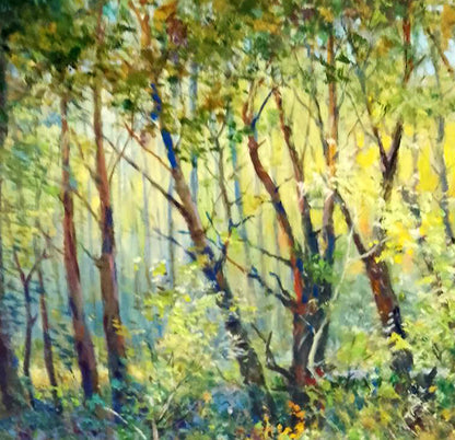 Oil painting Blooming forest Anatolii Duhnevich