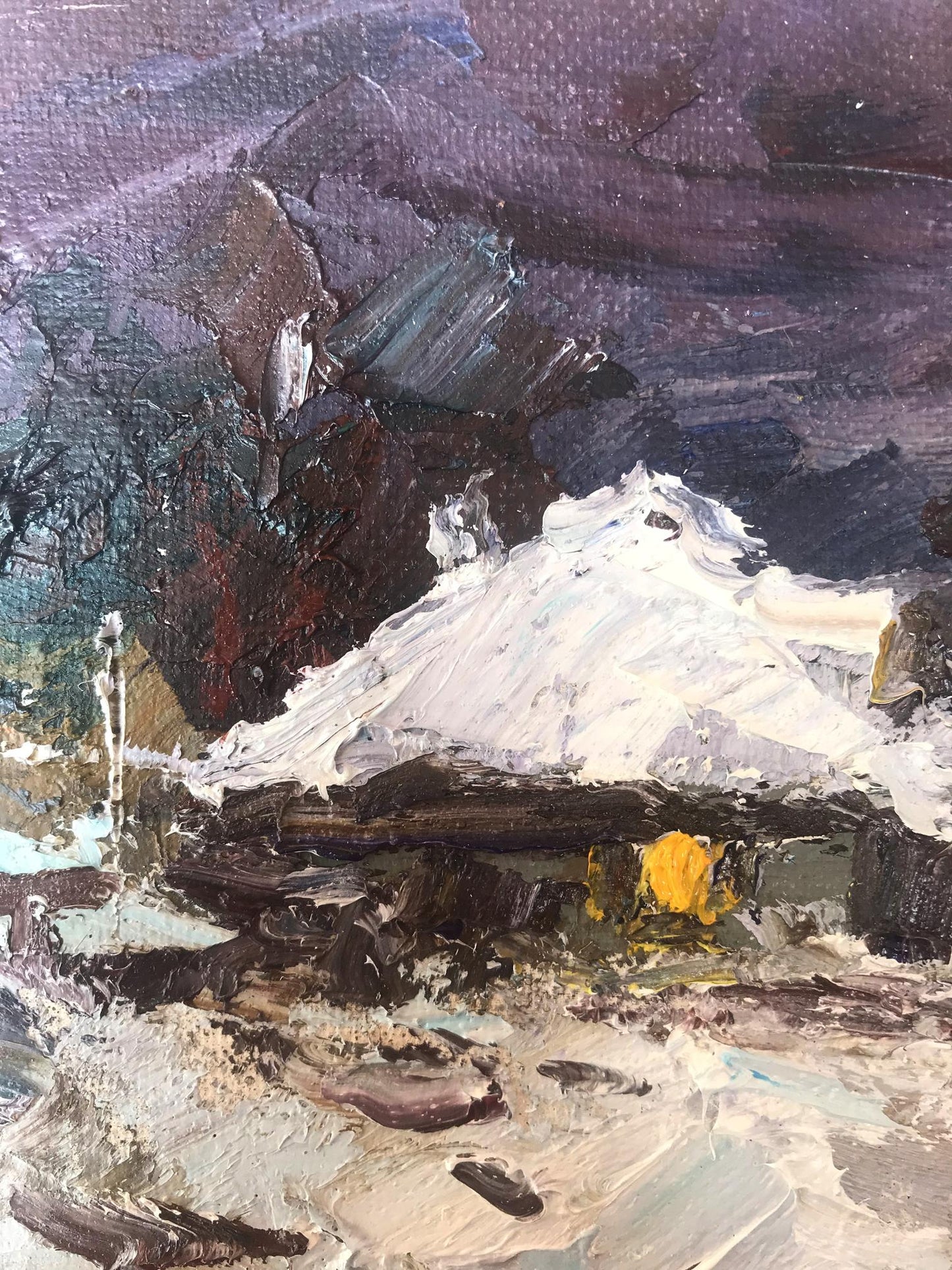 Oil painting Village Landscape 