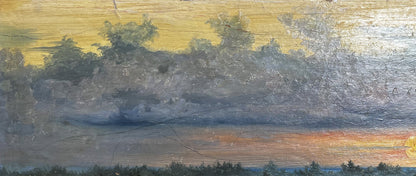 Oil painting Sunset Nikolay Sorokin