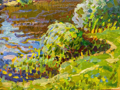 Oil painting Summer day Ruban Grigory Savelyevich