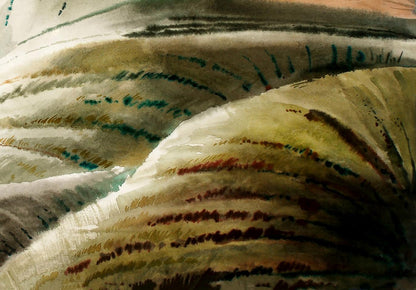 Watercolor painting Eastern Crimea Egor Shvachunov