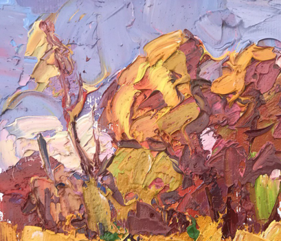 Oil Painting Nature Landscape Village landscape 