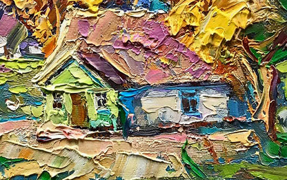 Village landscape Art