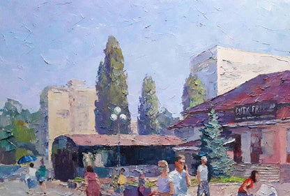 Oil painting First of September Serdyuk Boris Petrovich