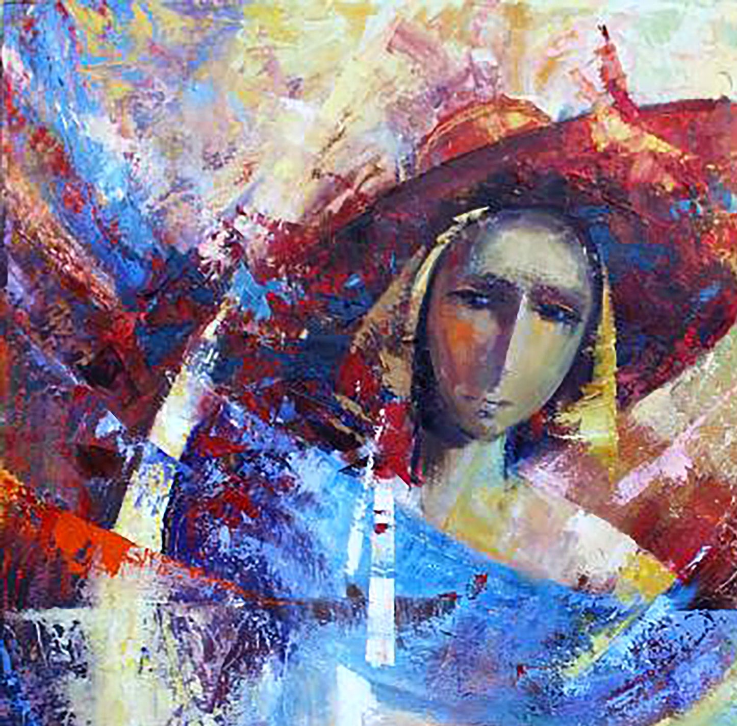 Oil painting showcasing "Miss" by Ivan Kirilenko