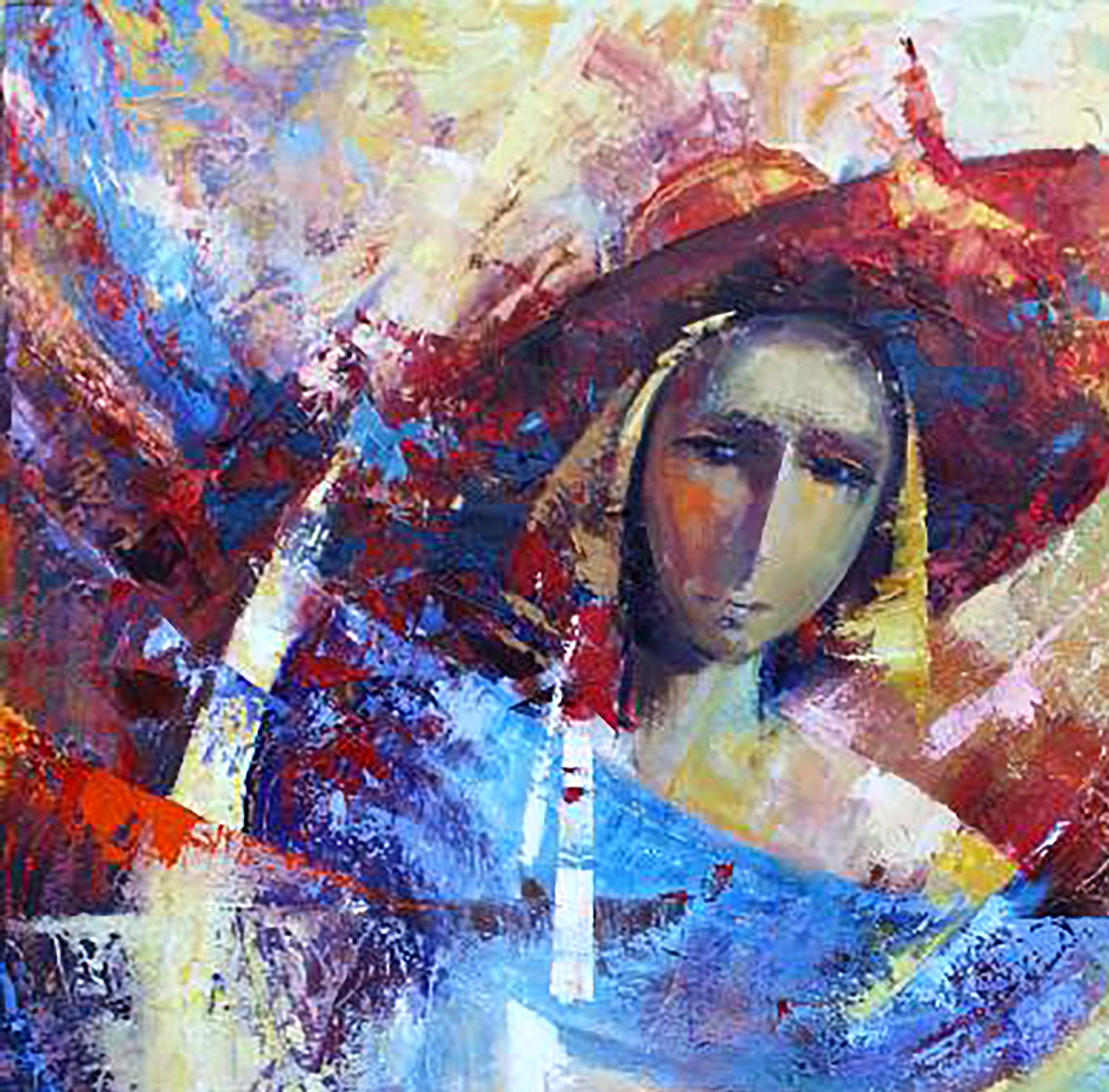 Oil painting showcasing "Miss" by Ivan Kirilenko