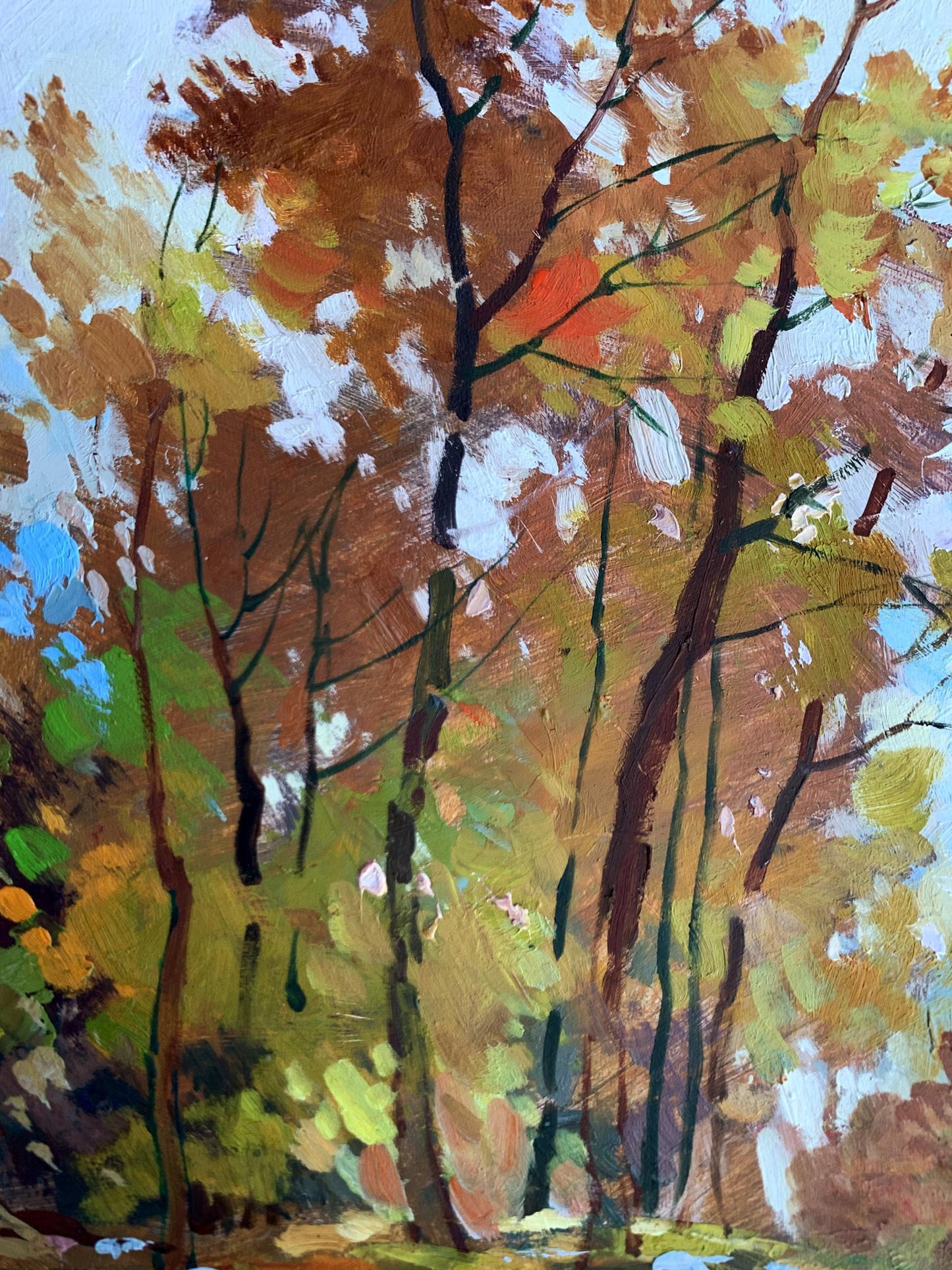 OIl painting Fallen leaves Yuriy Suprunchuk