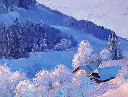 Oil painting Winter evening Serdyuk Boris Petrovich №SERB 505