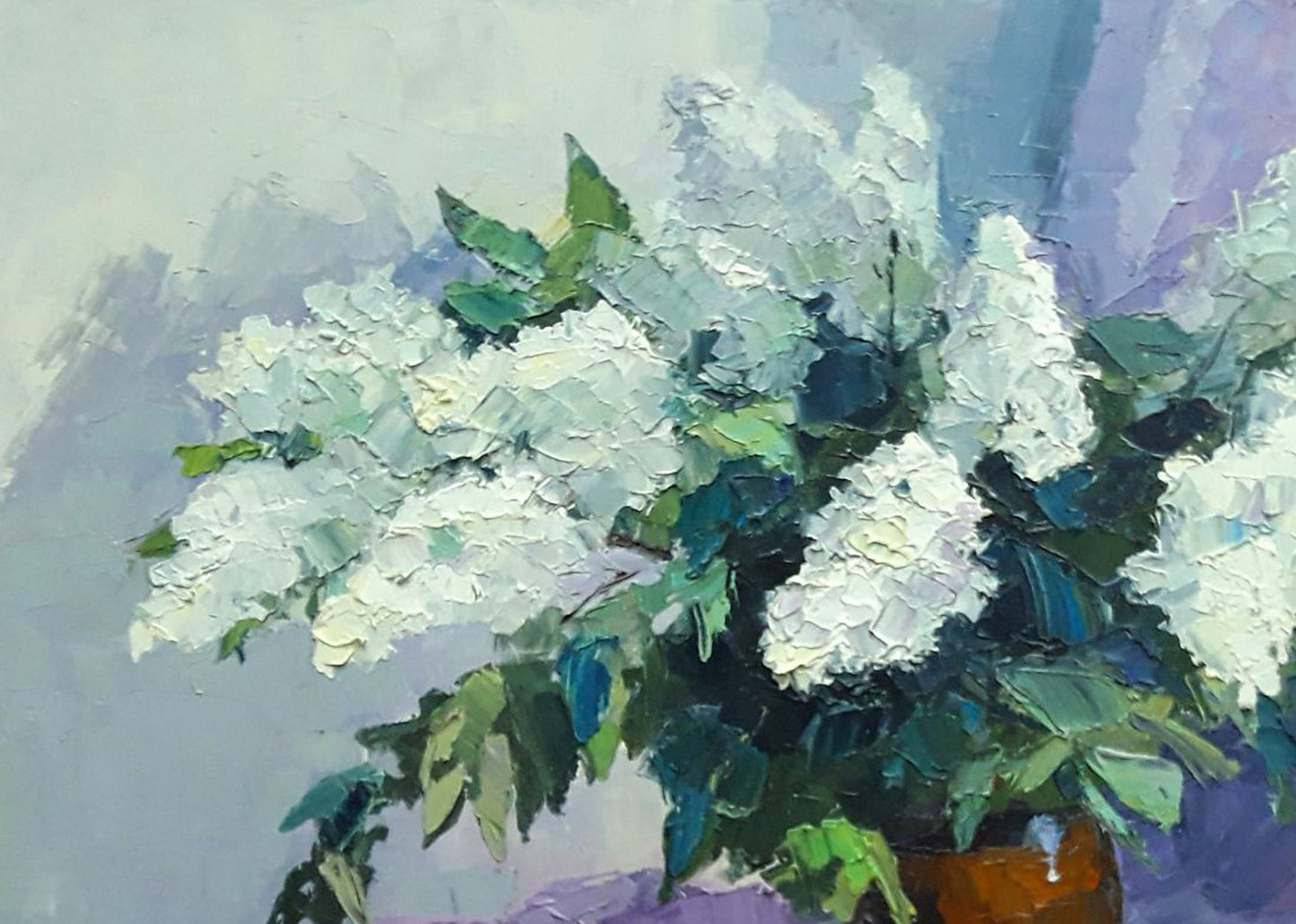 Oil painting White lilac Serdyuk Boris Petrovich