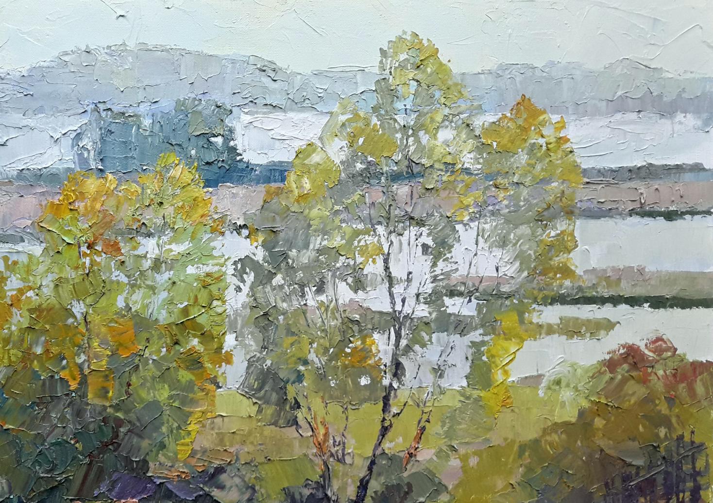 Boris Petrovich Serdyuk's artwork showcasing open spaces in oil