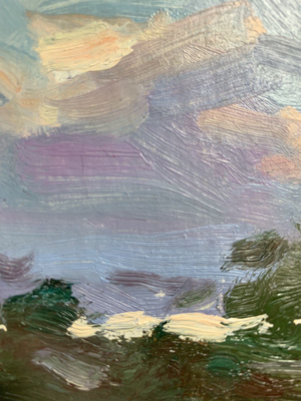 Oil Painting Evening Nature Landscape 