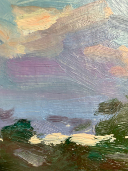 Oil Painting Evening Nature Landscape 