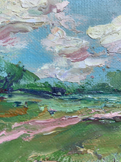 Oil painting showcasing a summer windy day by Alexander Cherednichenko