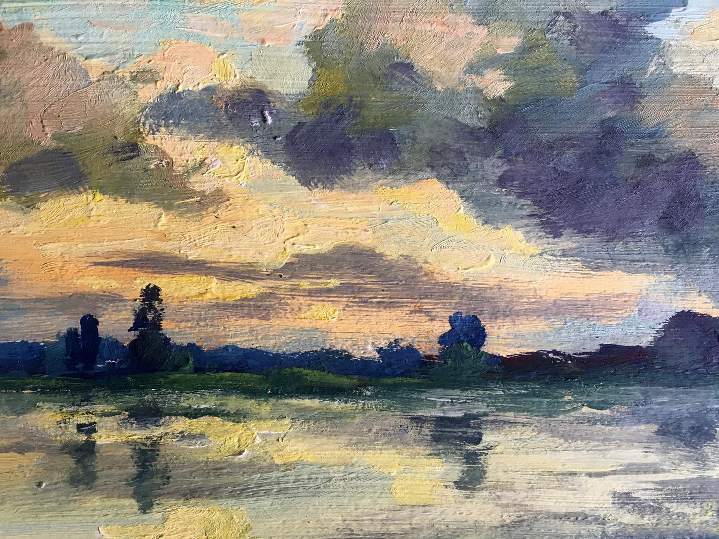 Oil painting Before the rain Svetlana Gramm