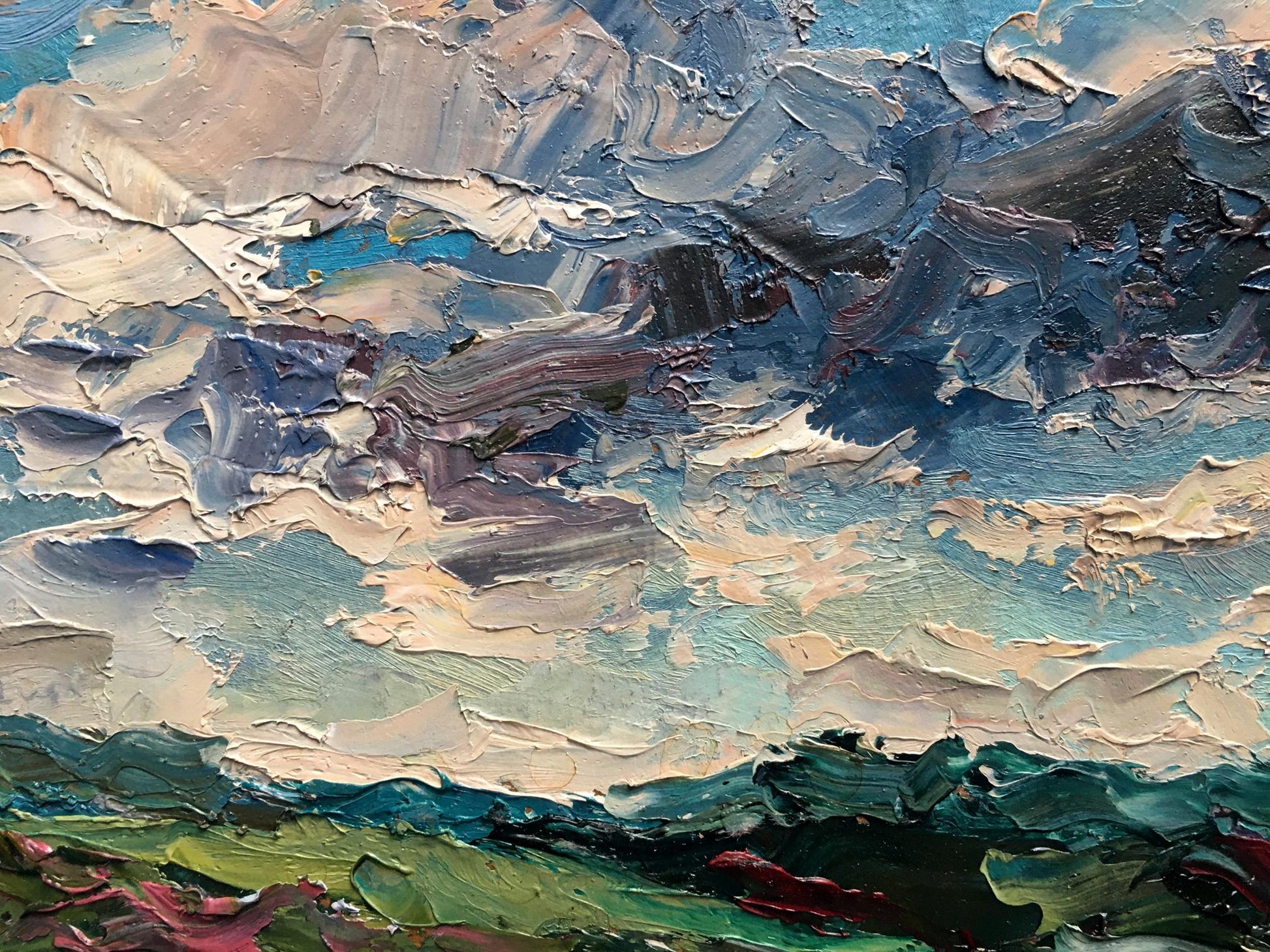 Oil painting Cloudy 