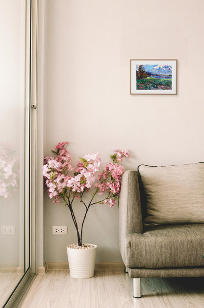 Alex Ivanyuk's oil painting depicts a windy day