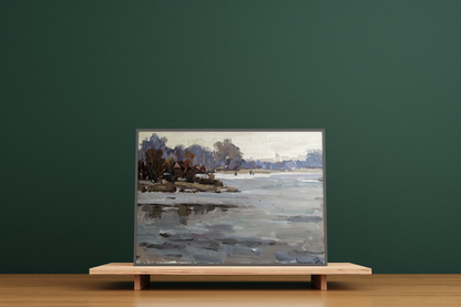 Oil painting Dnieper 
