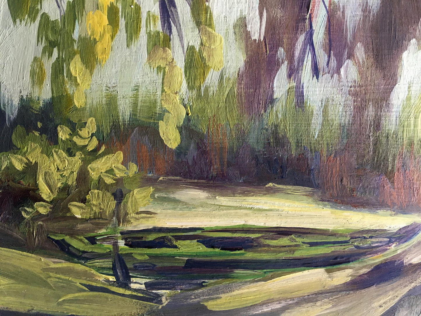 Oil painting Autumn forest Svetlana Gramm