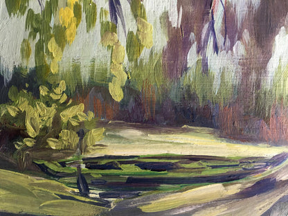 Oil painting Autumn forest Svetlana Gramm