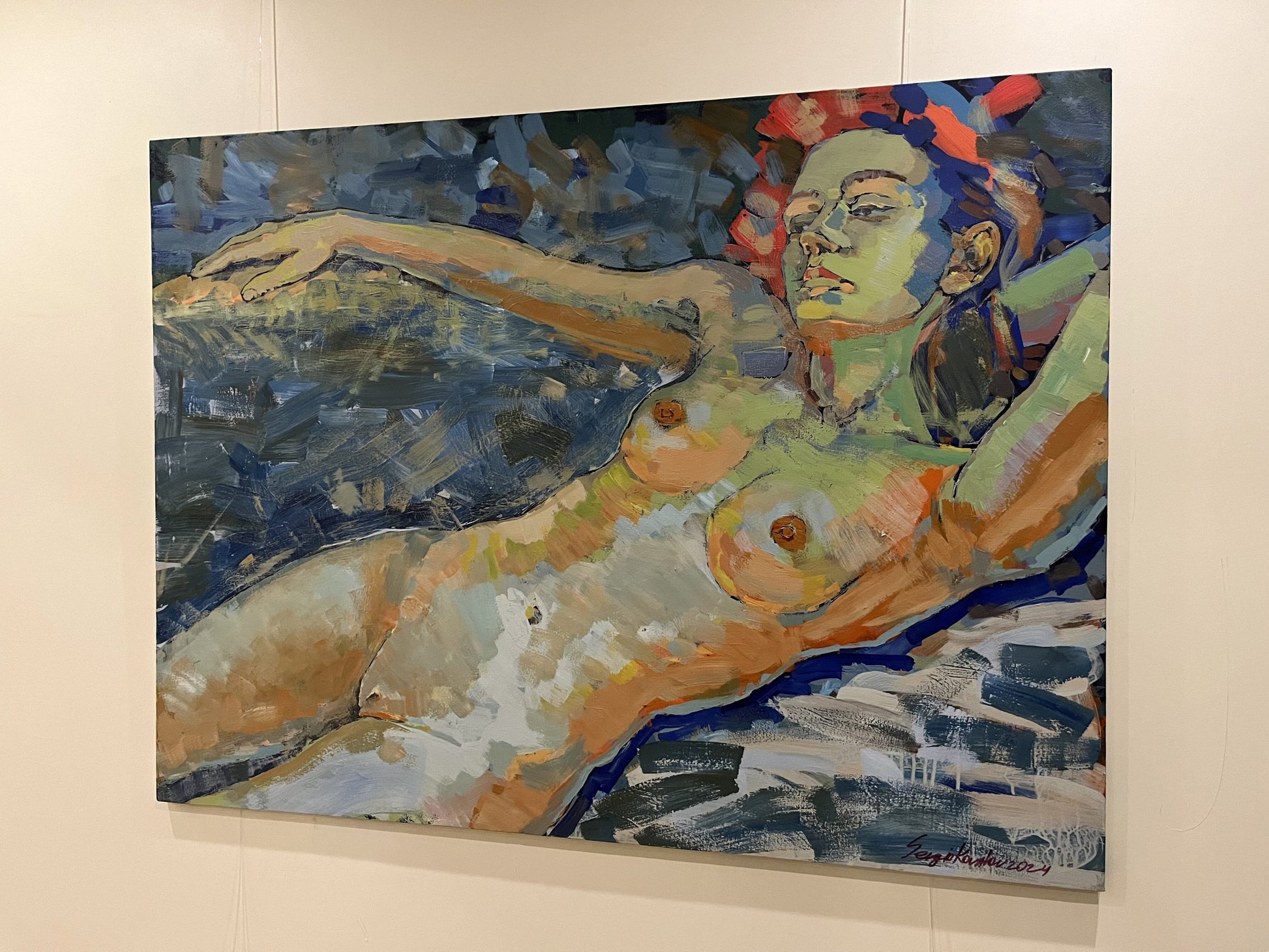 Acrylic painting  Woman Serhiy Kovalev