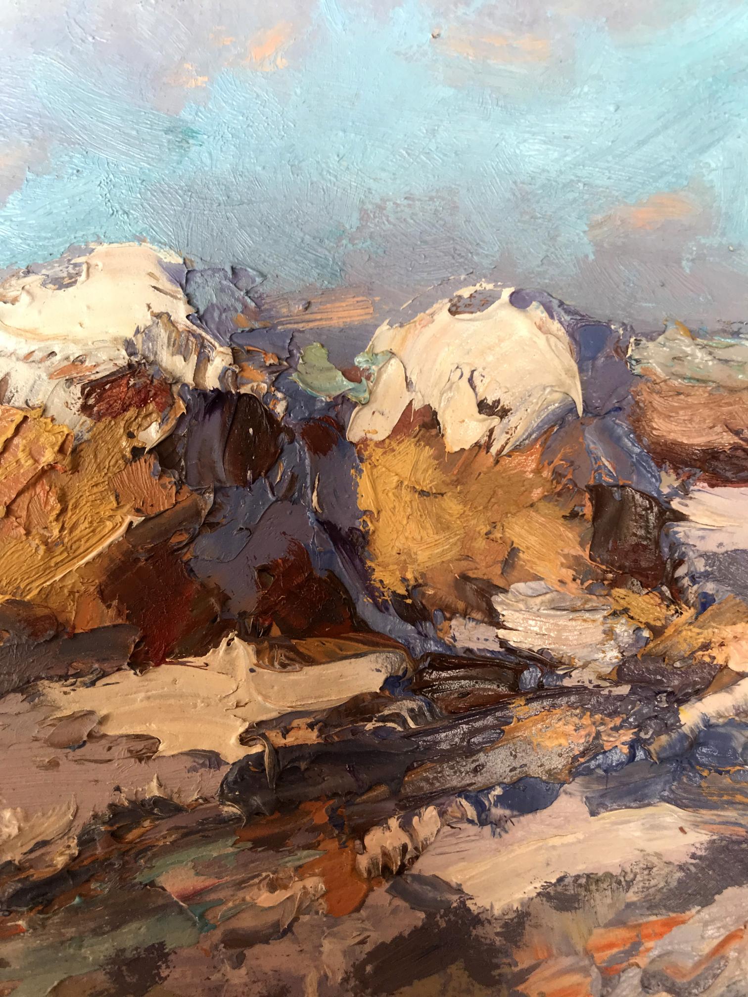 oil landscape winter
