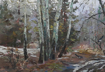 Oil painting Magpie / Serdyuk Boris Petrovich