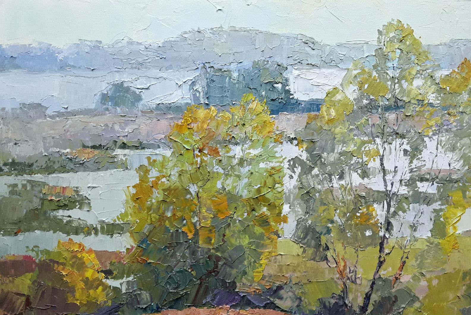 Oil painting of open spaces by Boris Petrovich Serdyuk