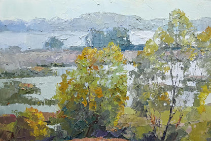 Oil painting of open spaces by Boris Petrovich Serdyuk