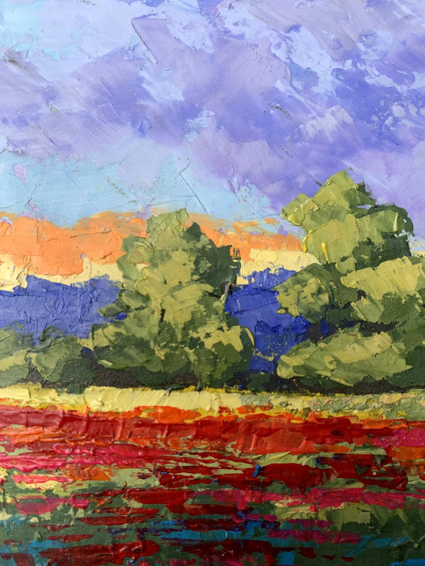 Oil painting Orange glow V. Zadorozhnya