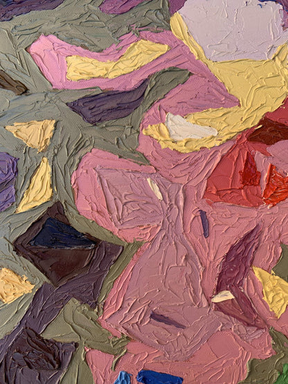 Oil painting Fragments of flowers Oleksandr Gukalov