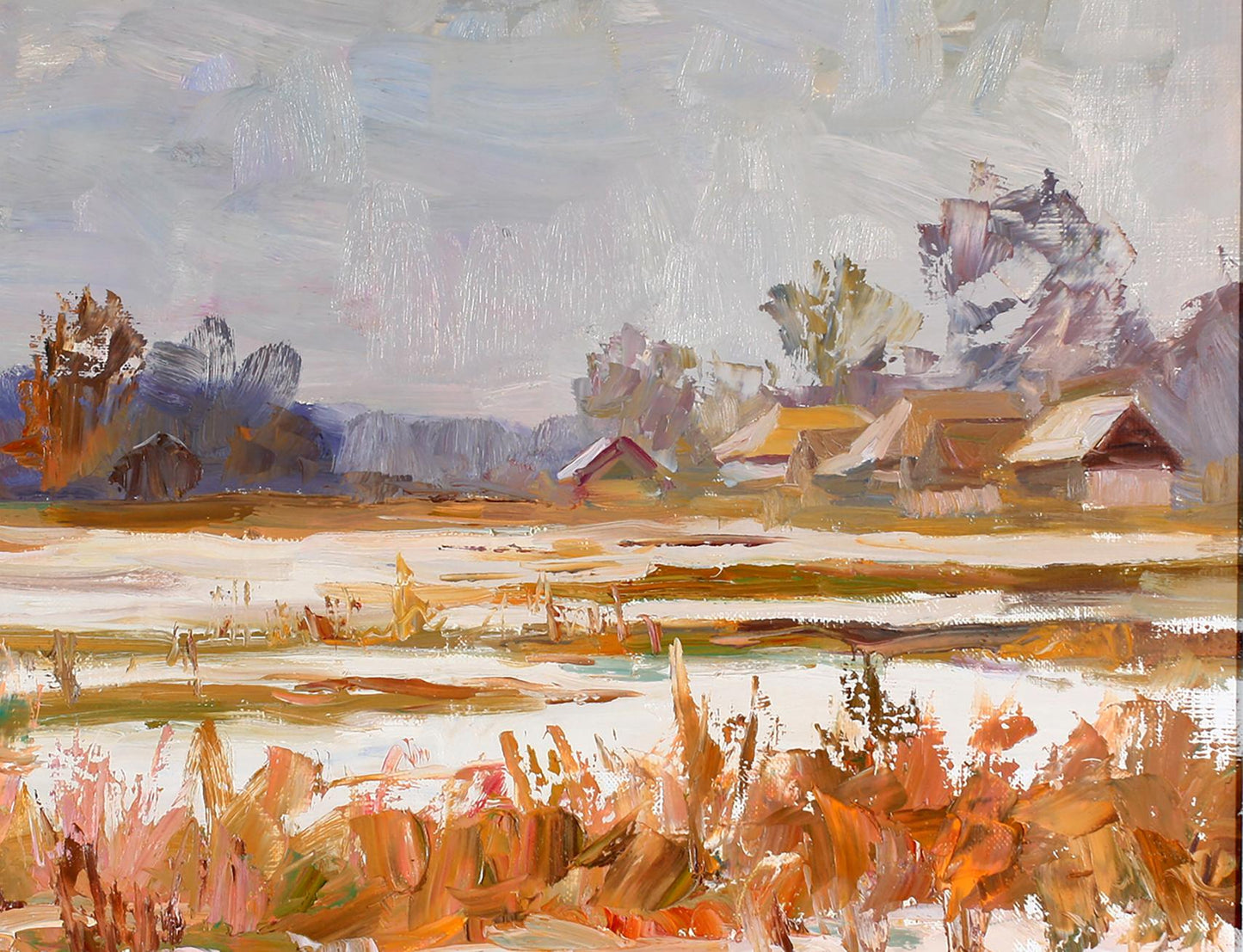 Oil painting Farmhouse Serdyuk Boris Petrovich