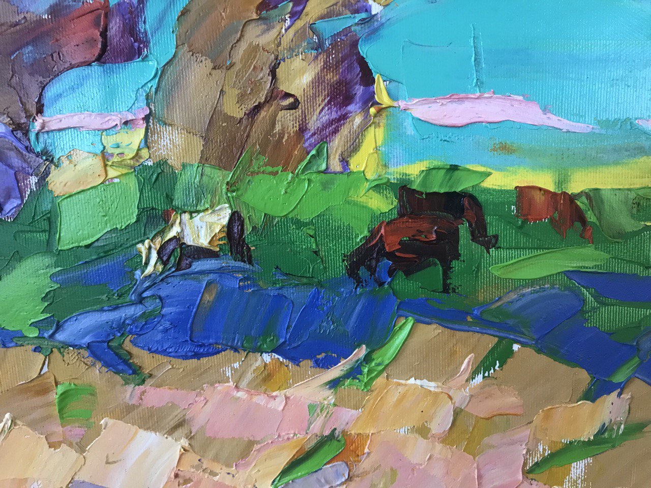 Village landscape Art 