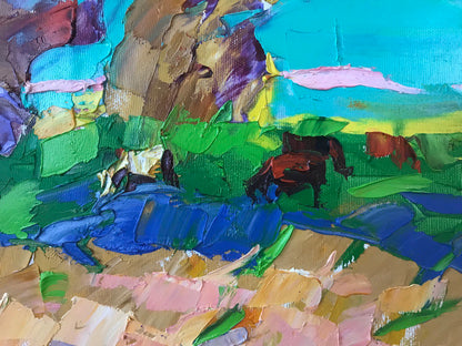 Village landscape Art 