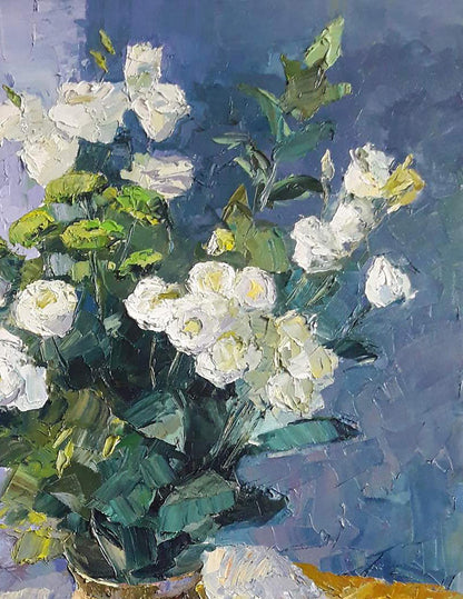 Oil painting Eustoma Serdyuk Boris Petrovich