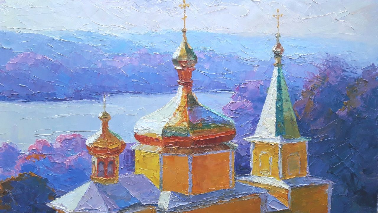 Serdyuk Boris Petrovich's Oil Painting of Vyshnevets