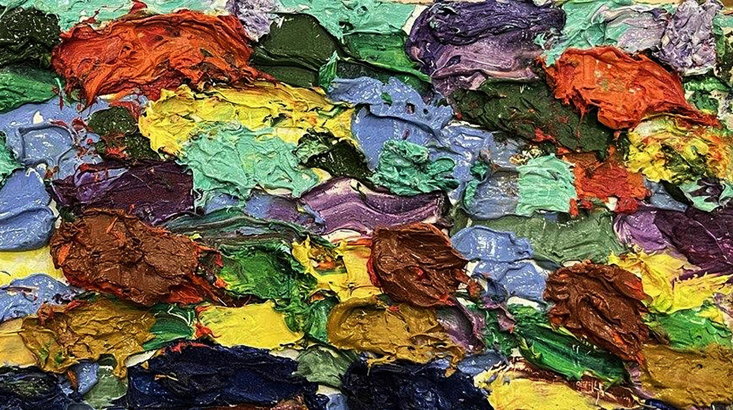 Abstract Oil painting colors Oleksiy Dakhnenko