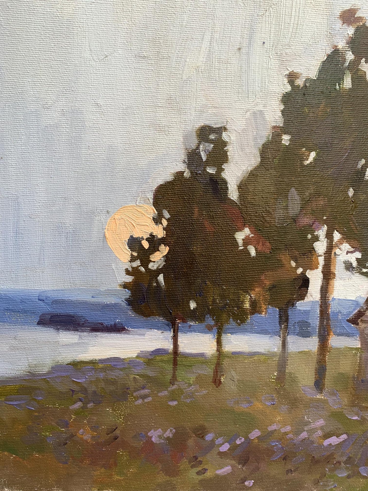 Oil painting Temple Unknown artist