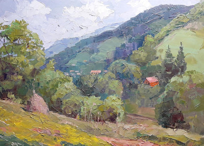 Oil painting Mountain expanses Serdyuk Boris Petrovich