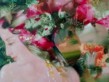 Abstract oil painting Eve Anatoly Tarabanov