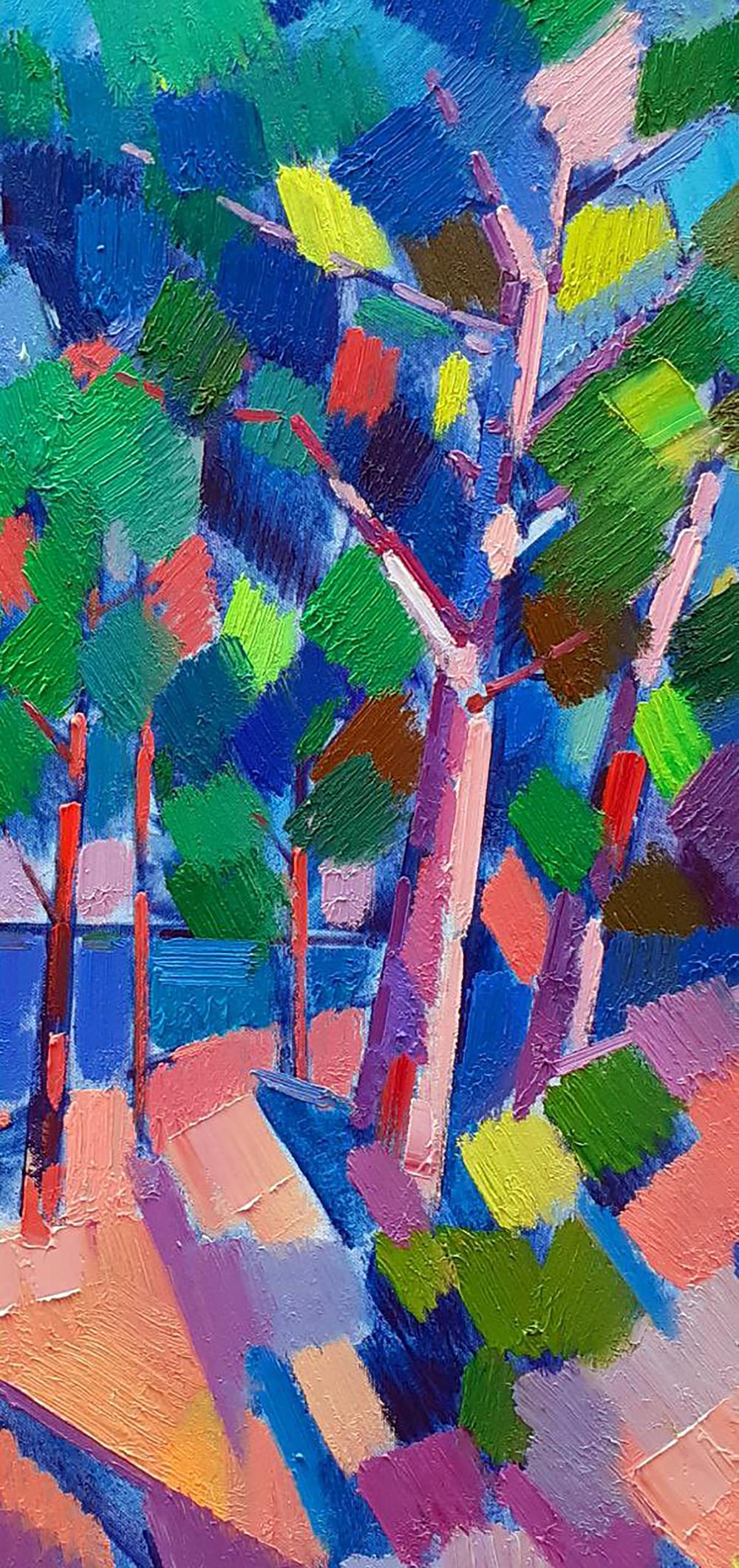 Oil painting Summer landscape Peter Dobrev