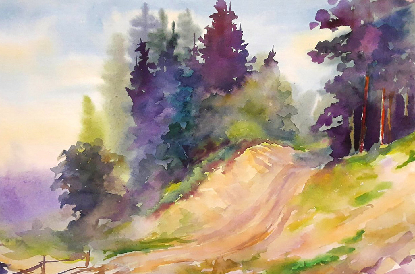 Watercolor painting Bridge Serdyuk Boris Petrovich №SERB 680