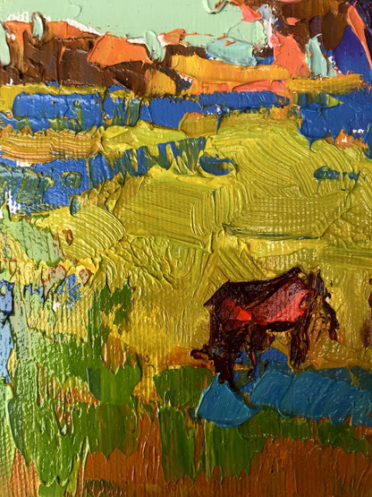 Oil Painting Morning Nature Landscape 