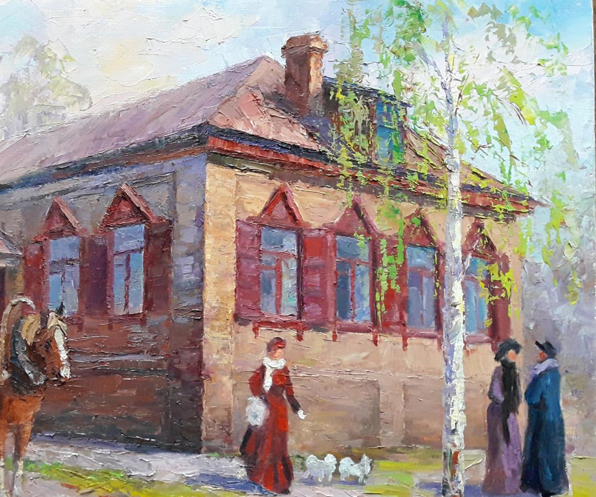 Oil painting Ancient Konotop Serdyuk Boris Petrovich