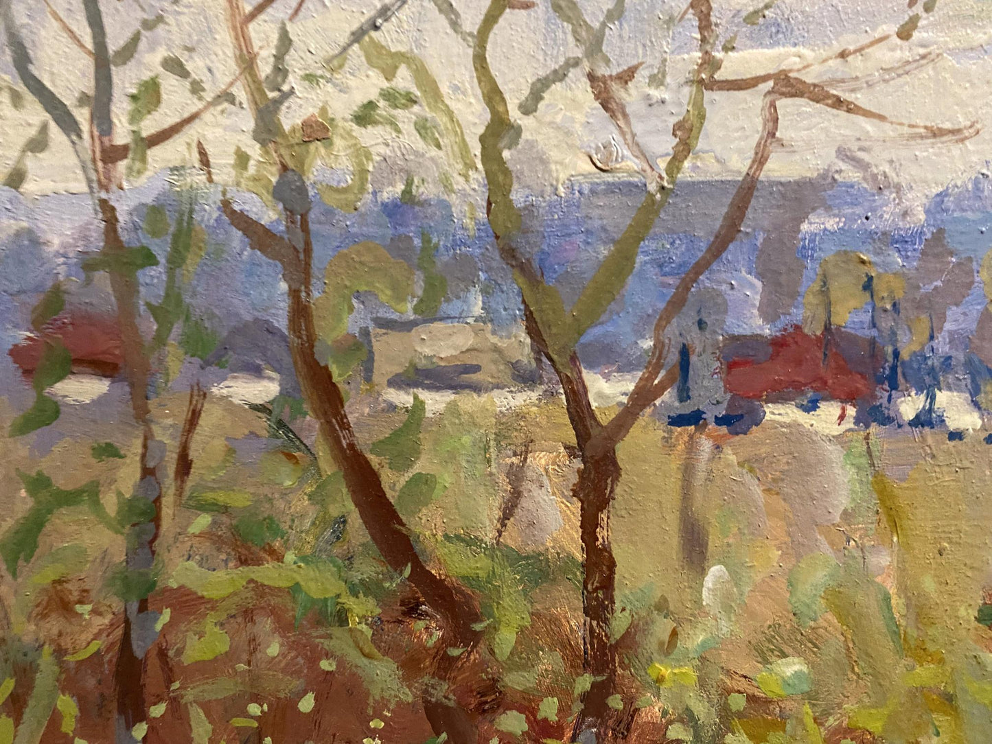 Oil painting Blooming spring has arrived Georgy Kolosovsky