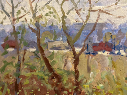 Oil painting Blooming spring has arrived Georgy Kolosovsky