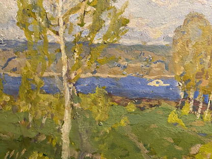 Oil painting Spring came Georgy Kolosovsky