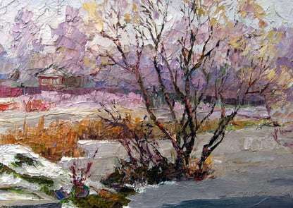 Oil painting Winter Crystal Serdyuk Boris Petrovich