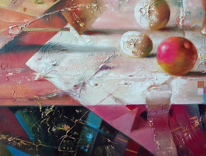 Abstract oil painting Thaw Anatoly Tarabanov